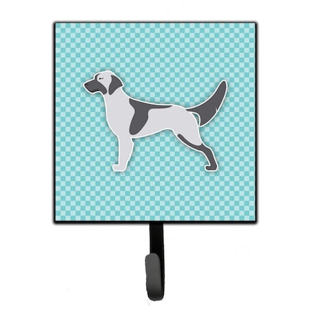 Carolines Treasures English Setter Checkerboard Blue Leash or Key Holder BB3681SH4